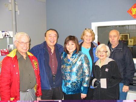 MP Wai Young's New Year Celebration Year of the Dragon, February 2012.  George Andersen, Friend, MP Wai Young, Gail McKay, Lorna Gibbs, Keith Jacobson.
