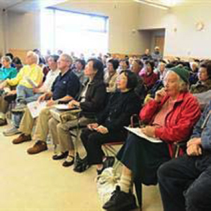 Seniors packed a meeting at the Killarney Community Centre prior to last year's civic election.