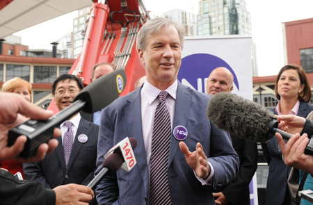 NPA mayoral candidate Kirk LaPointe calls the city's handling of a new seniors centre for southeast Vancouver 'bad management.' photo: Dan Toulgoet